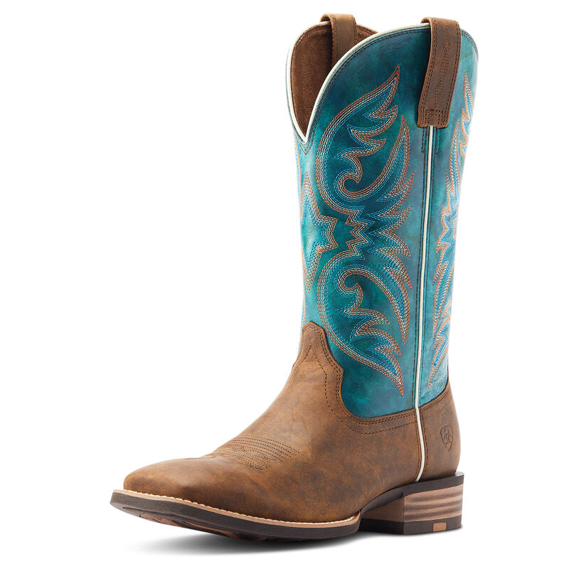 ARIAT MENS RICOCHET AGED TAN/MYSTIC TEAL – Cowboy Corral Inc.