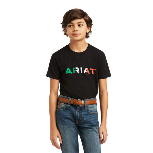 ARIAT BYS VIVA MEXICO T SHRT BLK