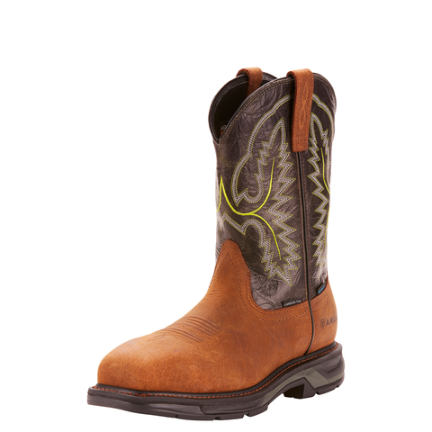 WORK BOOT ARIAT STEEL TOE WATER PROOF BRK/FOREST