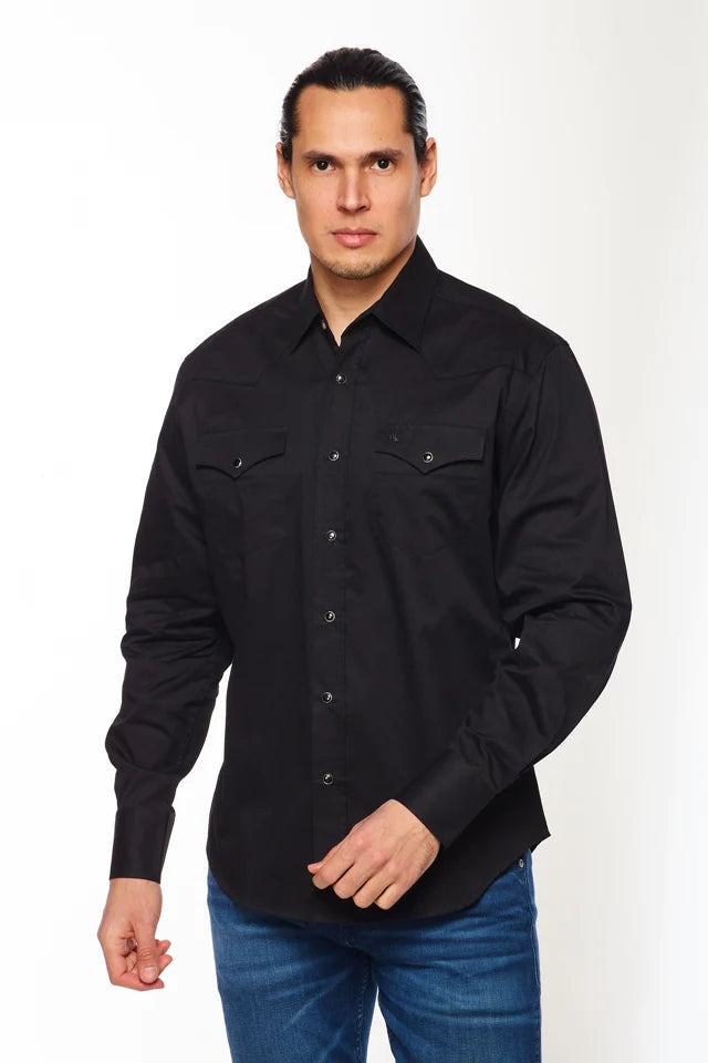 RODEO SHIRT BLACK SOLID