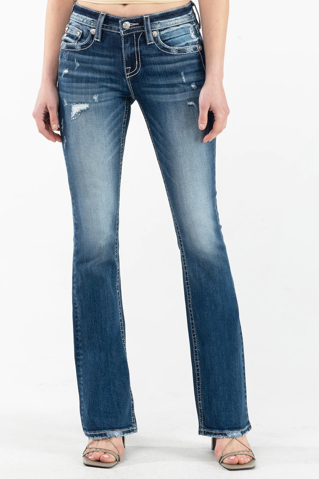 MID RISE BOOT MED BLU MISS ME JN