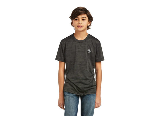 ARIAT BYS CHARGER VERTICAL FLAG SS TEE CHARC