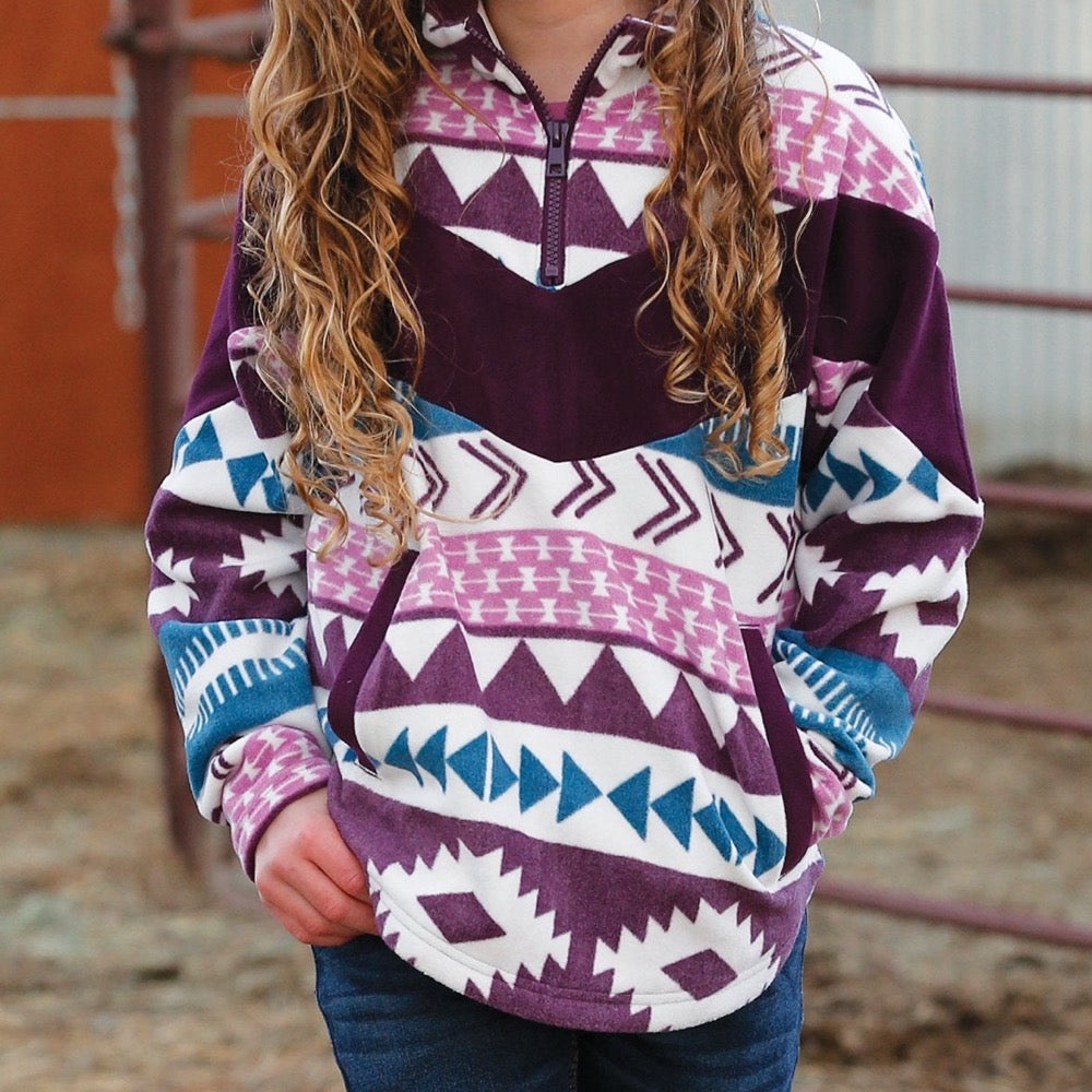 FLEECE CRUEL PRINT  PURPLE