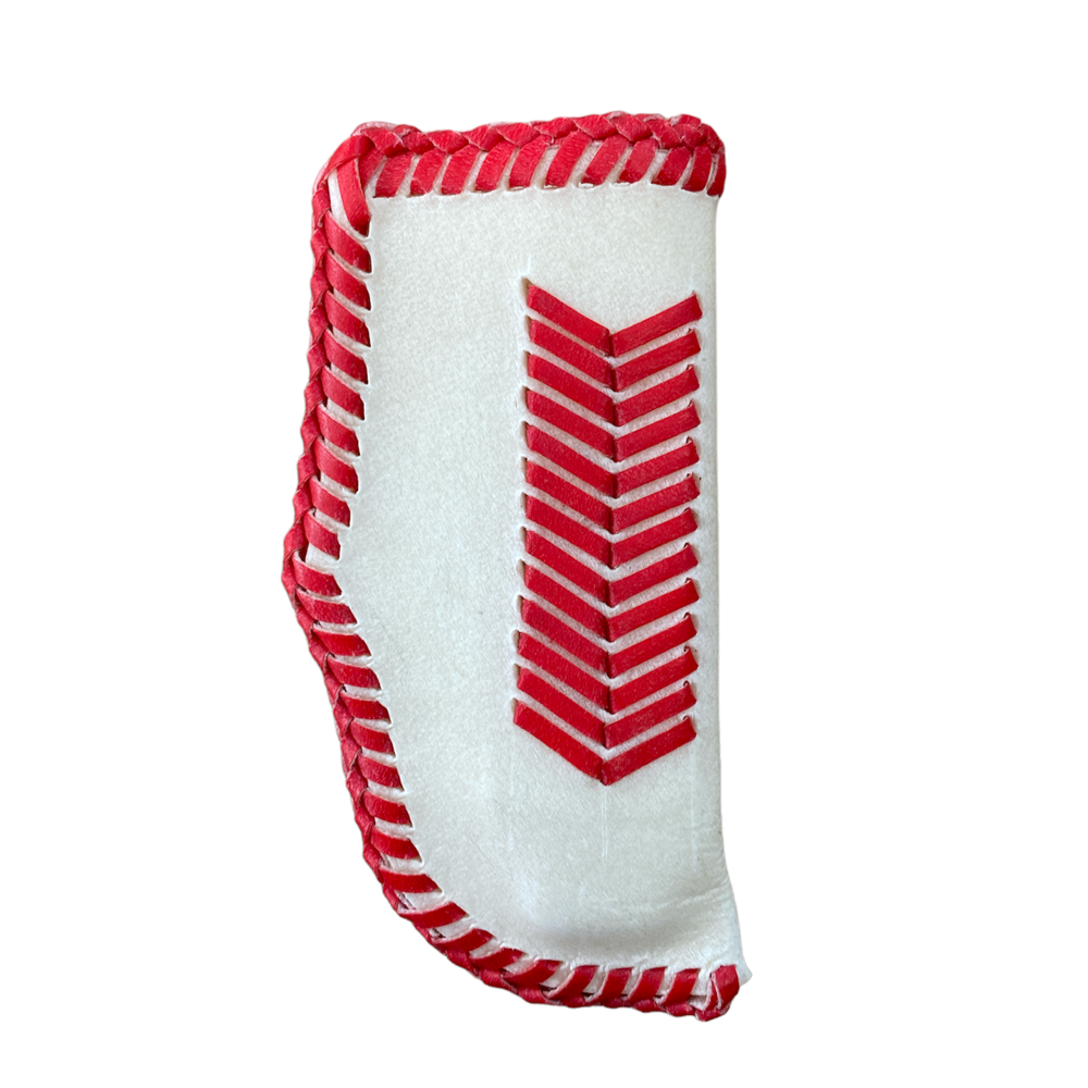 Rawhide Knife Case Red Stitching